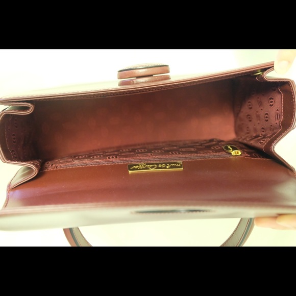 Authentic Cartier Burgundy Leather Satchel - Picture 4 of 4